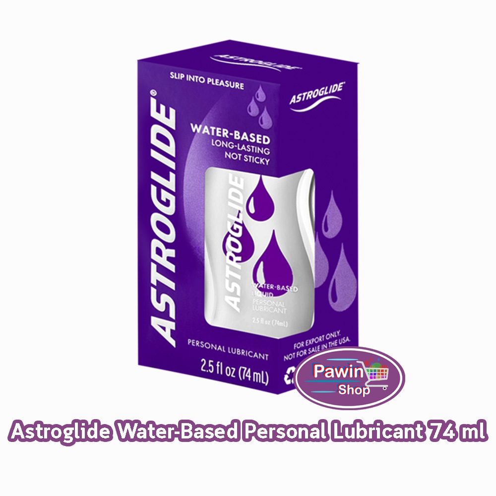 ASTROGLIDE เจลหล่อลื่น สูตรน้ำ ขนาด 2.5 ออนซ์/74 มล AA 4320 Water-Based Personal Lubricants Sensual Long-Lasting Not Sti