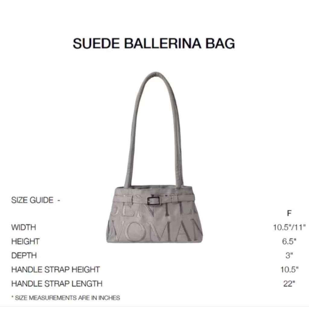 Gentlewoman Suede BALLERINA BAG