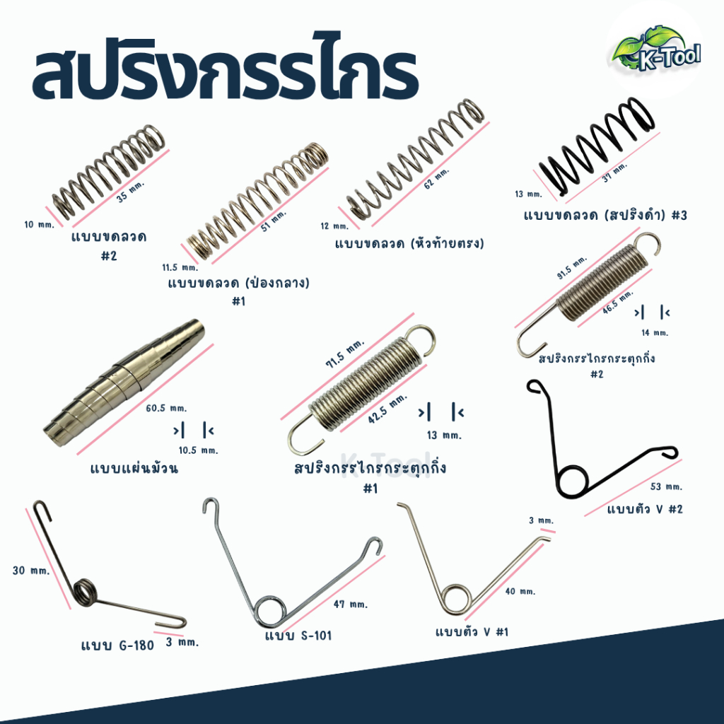 สปริงสกรรไกร อะไหล่กรรไกรตัดกิ่ง อุปกรณ์เสริม