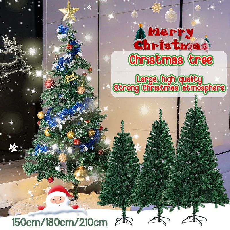 แถมของตกแต่ง! ต้นคริสต์มาส ขนาดใหญ่ 120,150,180,210 cm Christmas tree decoration ต้นไม้ปลอม ตกแต่งคริสต์มาส