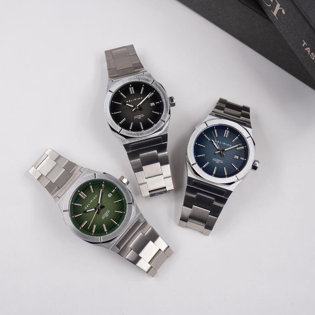 นาฬิกาข้อมือชาย  OBLIVION WATCH Auto ตัวเรือนแสตนเลสสตีล 40mm. กลไกอัตโนมัติ Skeleton