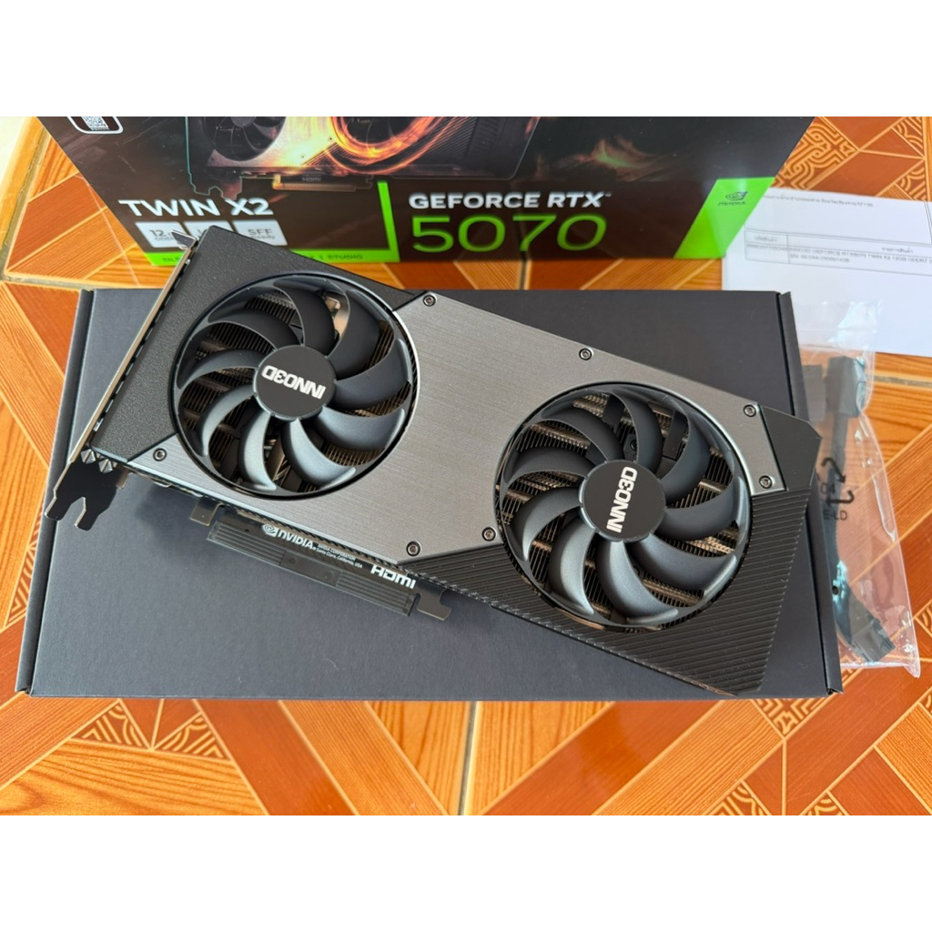 INNO3D GEFORCE RTX5070 TWIN X2 12GB GDDR7 (มือสอง สภาพใหม่มากๆ)