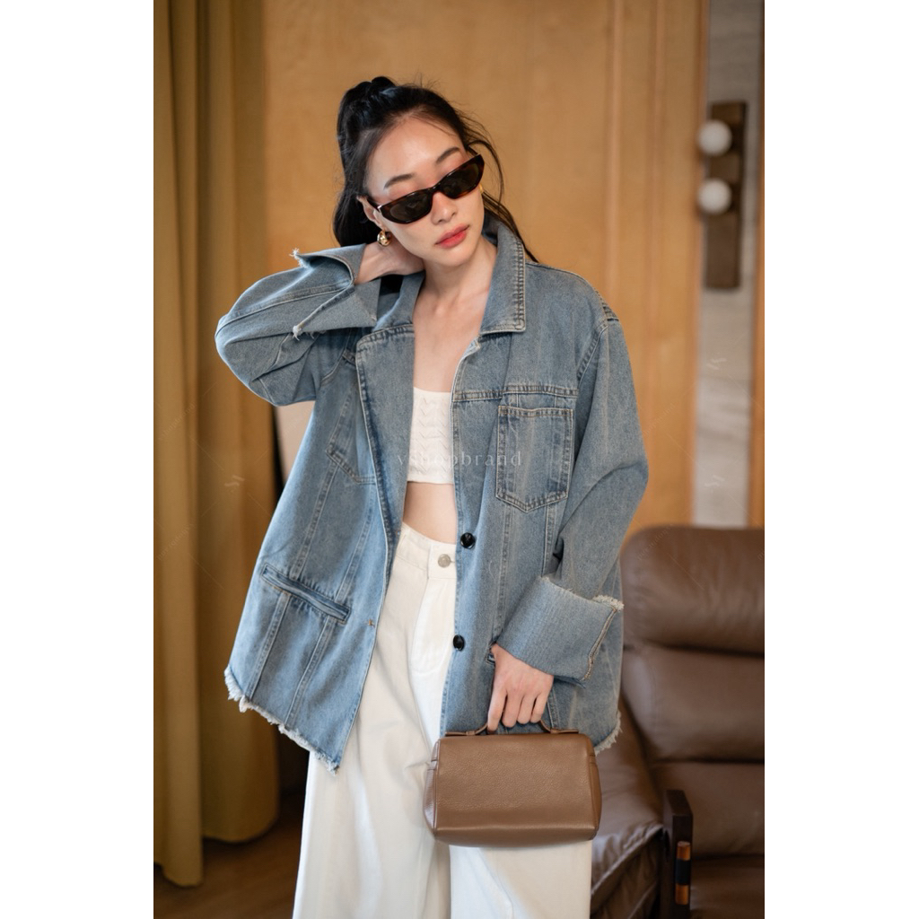 Blazer สูทยีนส์ เสื้อยีนส์แบบสูท Vshop  3969-2 - รูปที่ 5