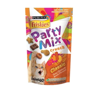 [1ซอง] Purina Friskies Party Mix, FELIX Party Tubes - ขนมแมว 50-60 g