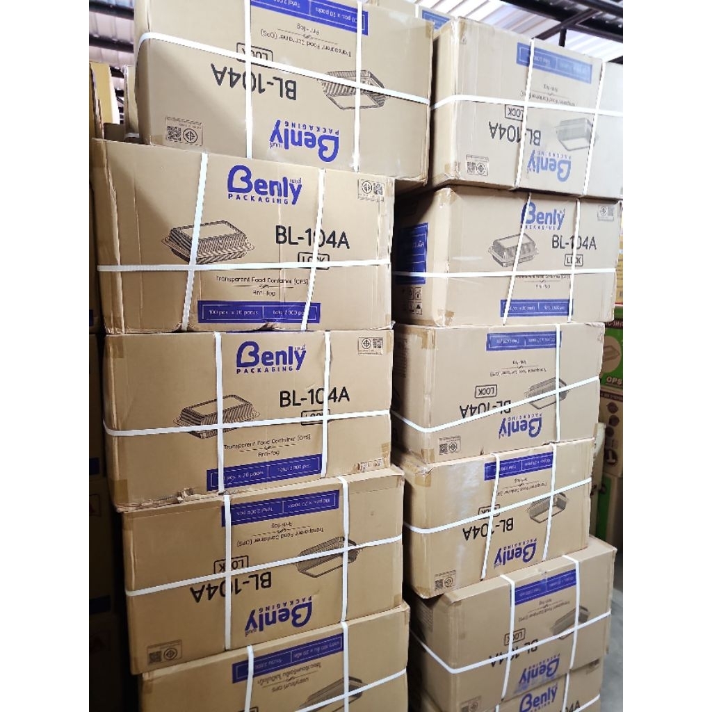BL 104A กล่องใส ฝาล็อค OPS×20 / 2,000 ชิ้น(ยกลัง).