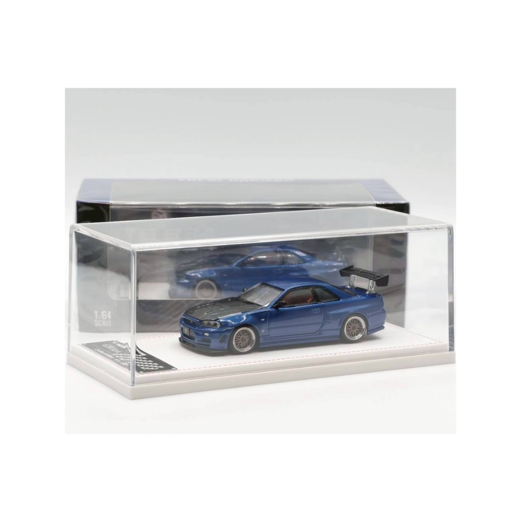 FOCAL HORIZON  1/64 Nissan Skyline GT-R R34 Z-Tune Bayside BlueCarbon