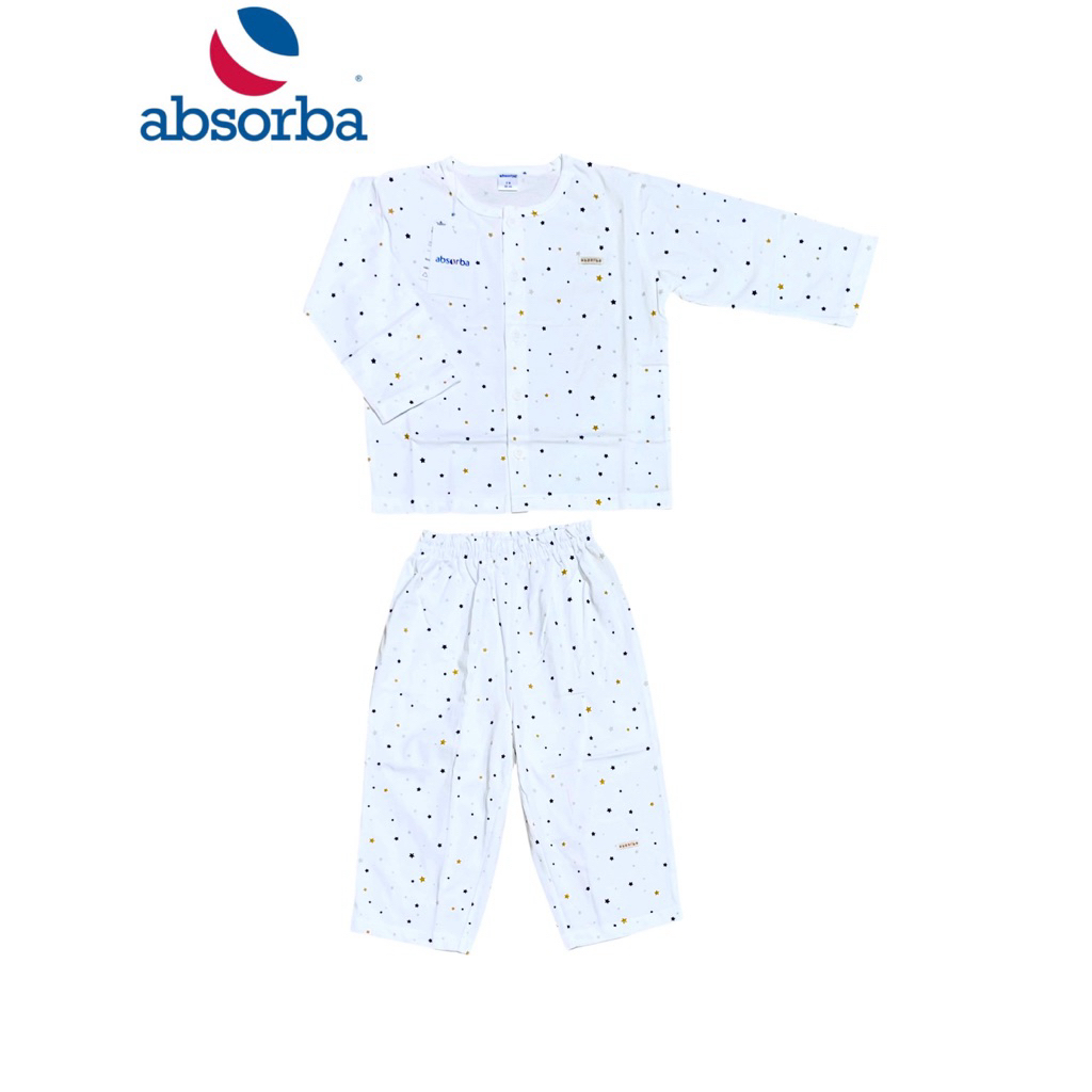 Absorba New Collection แอ๊บซอร์บา ชุดนอนเด็กกระดุมหน้า แขนยาว ขายาว สำหรับเด็ก Size 2ปี,3ปี