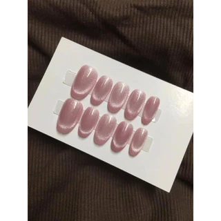เล็บปลอมเจลสีลูกแก้ว เล็บปลอมสีเจล สีลูกแก้วแท้100% ฟรีกาว+ตะไบ