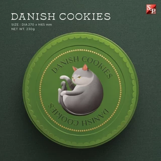 S&P Danish Cookies เอส แอนด์ พี เดนิชบัตเตอร์คุกกี้ 230 กรัม กล่องโลหะ คุกกี้พรีเมียม
