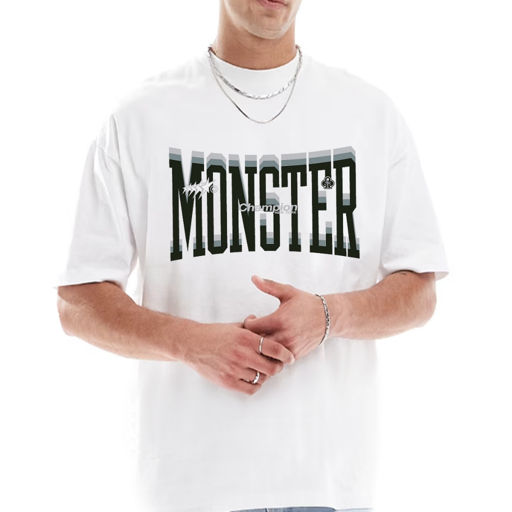 Monster End. เสื้อยืดOversize รุ่น M-3D