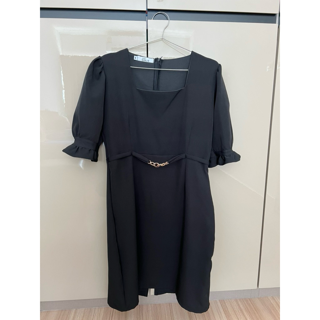 เดรสสีดำ แบรนด์ Just girlie ไซด์ M