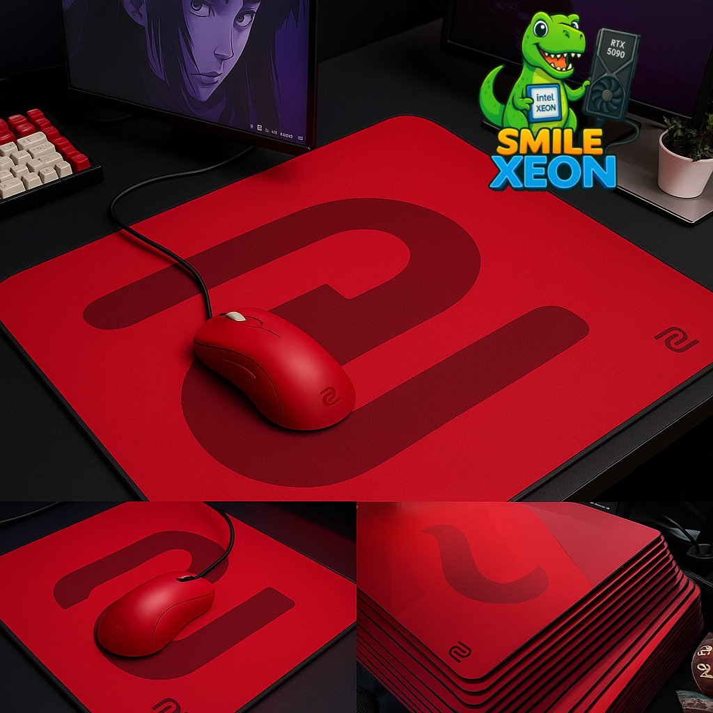 แผ่นรองเมาส์ Zowie 450×400×4mm | ของแท้ งานพรีเมียม | พื้นผิวลื่น ควบคุมเมาส์แม่นยำ