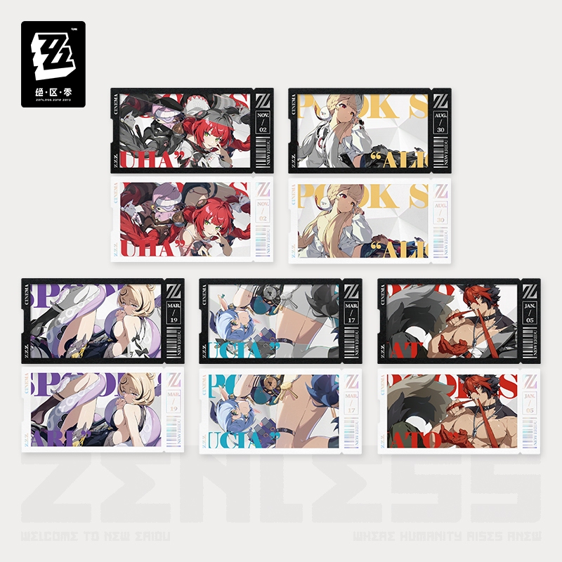 [ พร้อมส่ง / Official ] Zenless Zone Zero Mindscape Card Set - Spook Shack ZZZ เซ็ต การ์ด Alice Yuzu