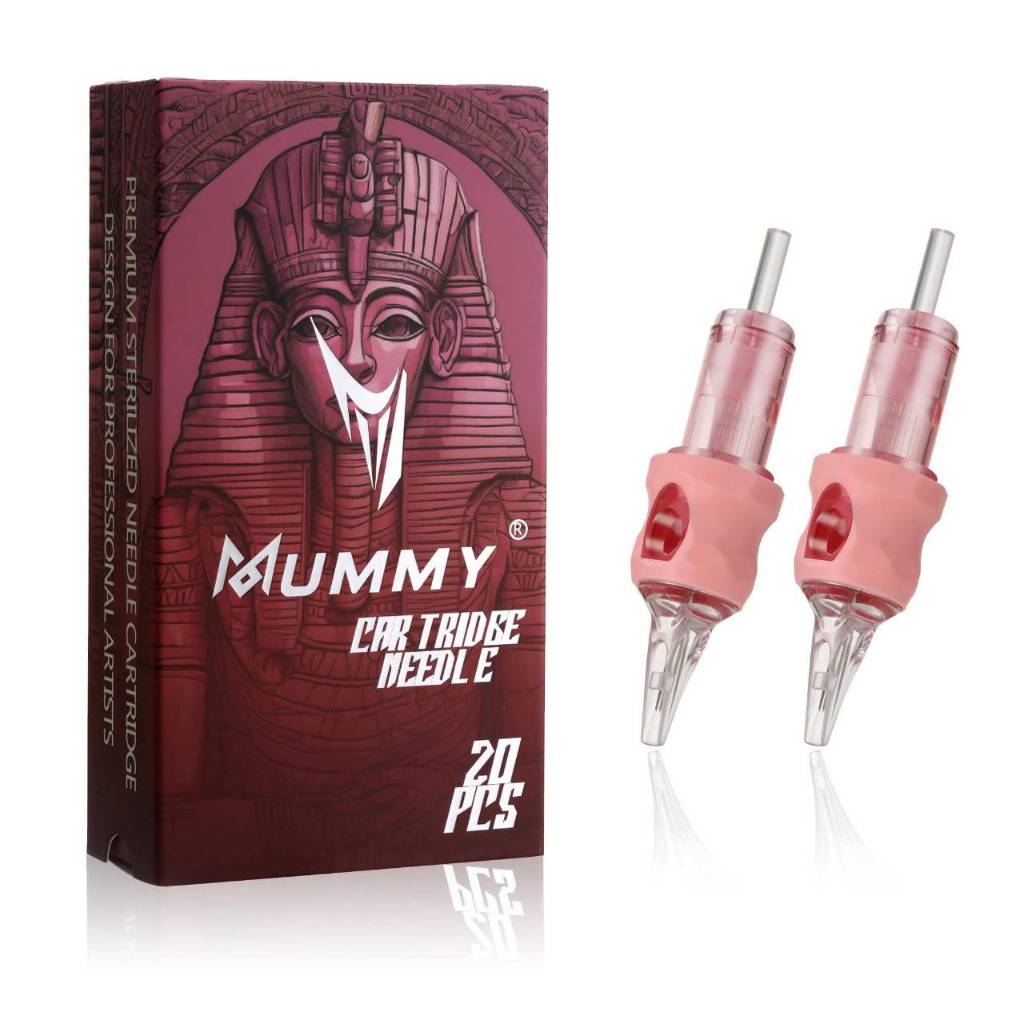 เข็มสักมัมมี่,เข็มฮ็อก,เข็มเพ็น,จำนวน20ชิ้นต่กล่องกล่องสีชมพู tattoo needles MUMMYMummy Tattoo Supply