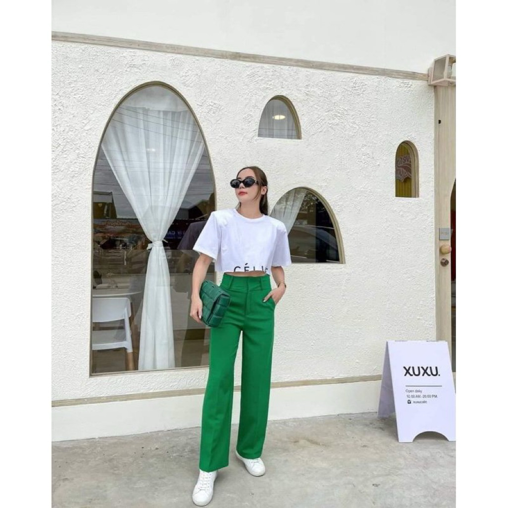 กางเกงทรงขากระบอก งาน Akkara Studio