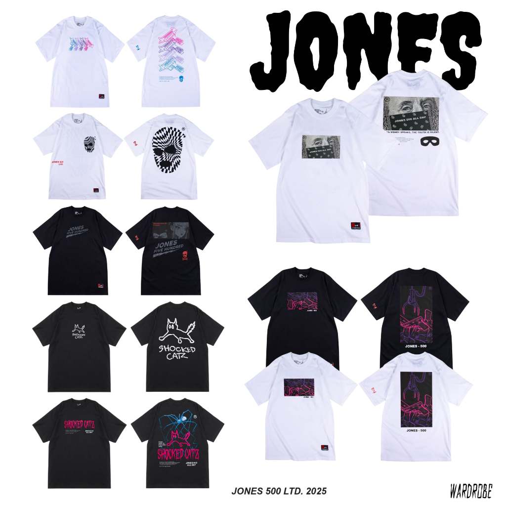 JONE500 เสื้อยืด Collection 2024 - 2025  | สินค้าแท้100%
