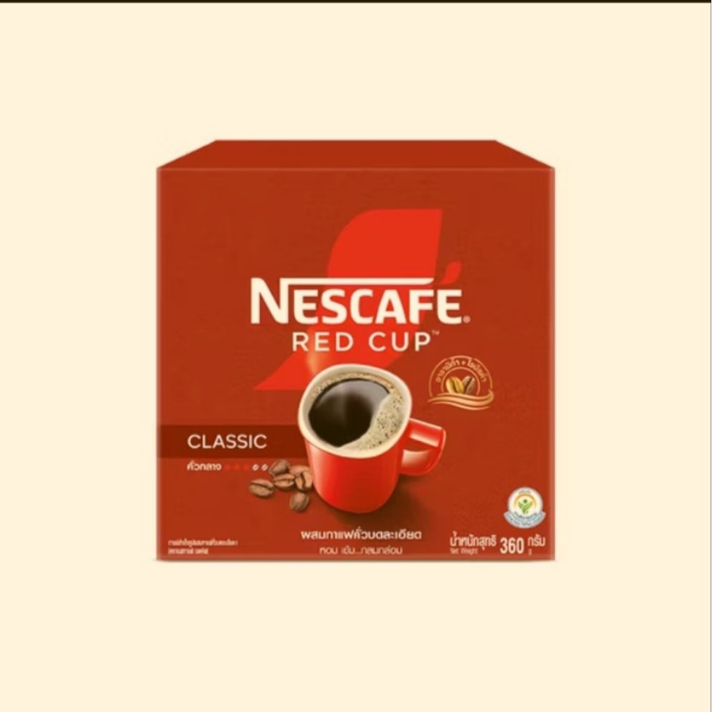 เนสกาแฟ กาแฟ เนสกาแฟเรดคัพ ( เหมือนขายที่ห้าง ) Red Cup เนสกาแฟสำเร็จรูป เข้ม ประหยัด คุ้ม