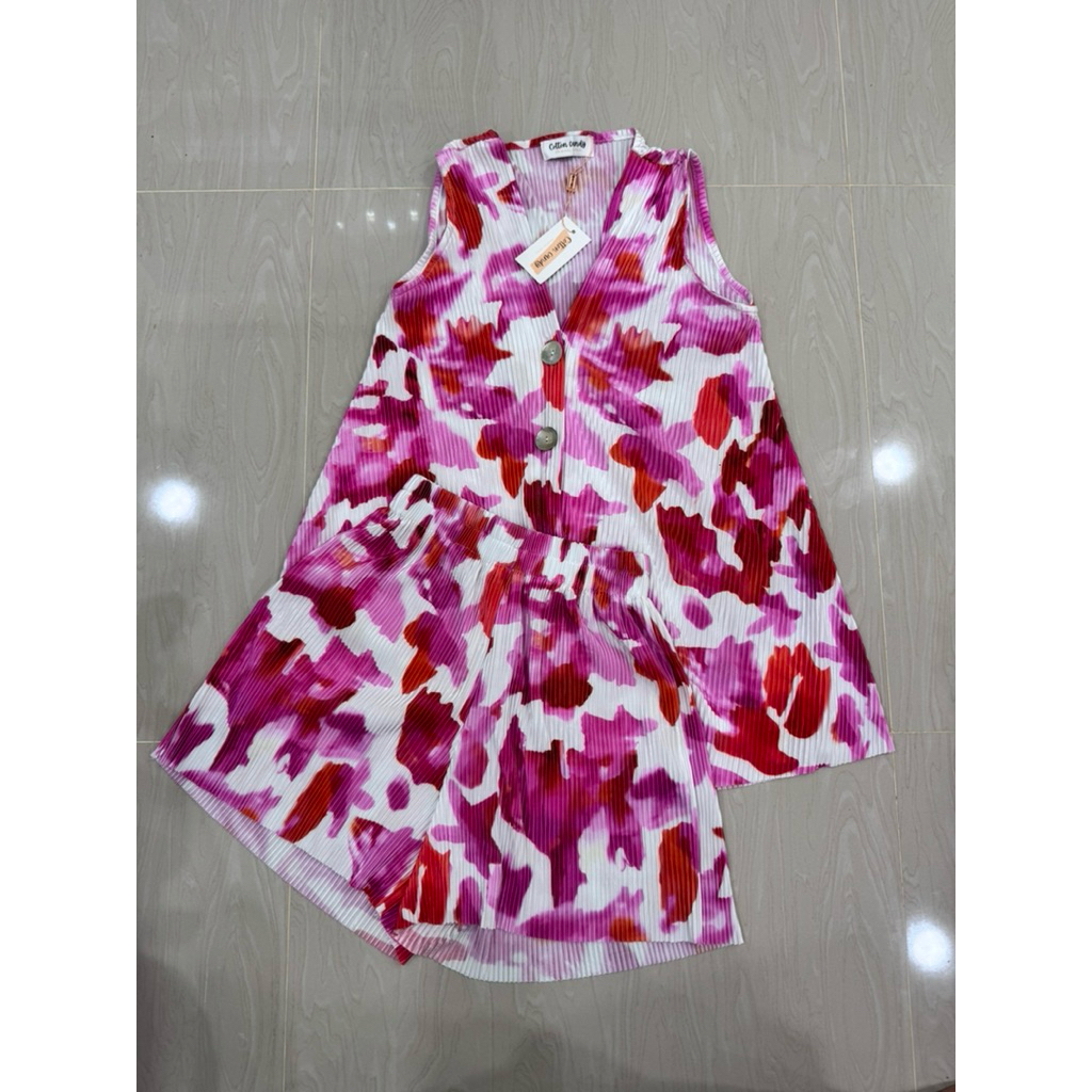 🌹🌺🌼ชุดเซตลายดอกงานป้าย cotton candy