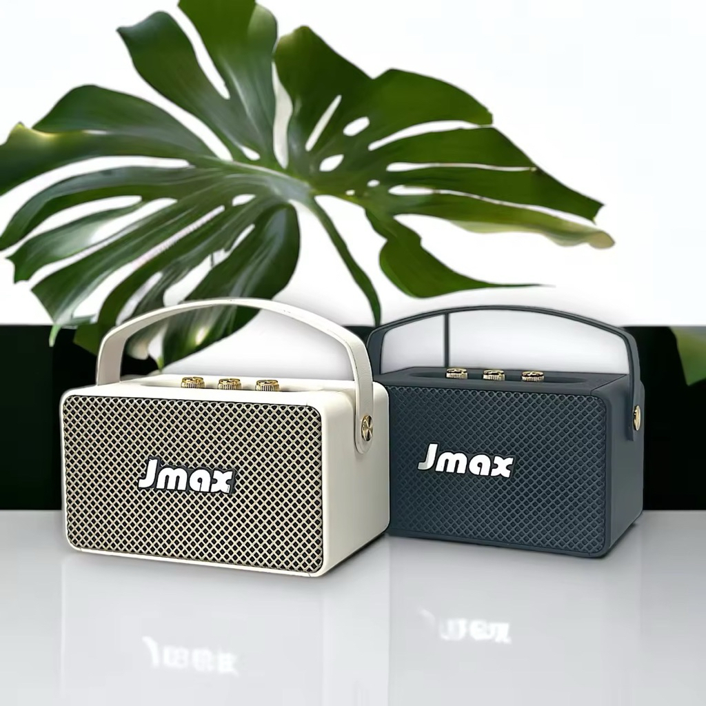 ลำโพงรุ่นJMAX  ขนาดพกพา รุ่นJMAX-M10 เบสแน่น เสียงดี หูหิ้วสายหนัง