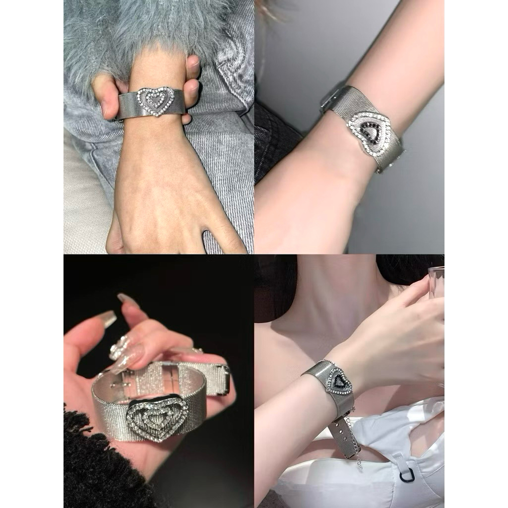 (พร้อมส่ง✨) กำไลข้อมือ y2k เก๋ๆ ปรับระดับได้ ข้อมือ13-17 cm