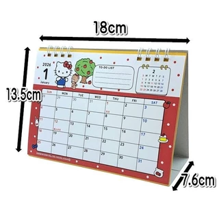 New calendar Sanrio mx Characters ปฎิทินปีใหม่ ปฏิทินตั้งโต๊ะ ไม่มีวันหยุดภาษาไทย นำเข้ามาจากญี่ปุ่น