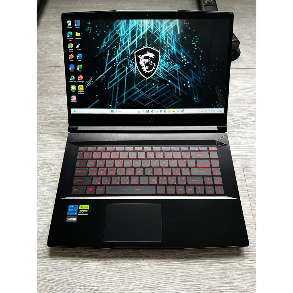 โน๊ตบุ๊คมือสอง เกมมิ่ง MSI i5-11400H