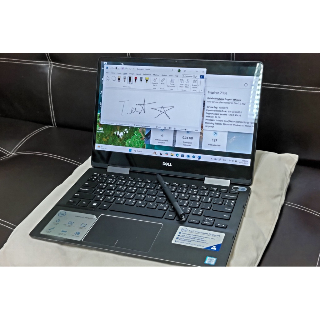 Dell Inspiron 13 7386 i7 8565U 16GB 512GB จอ 4Kทัช