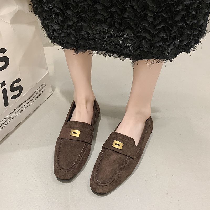 รองเท้าแมรี่เจนผู้หญิงเกาหลี รองเท้าลำลองสไตล์ย้อนยุคฝรั่งเศส สวมใส่สบาย ราคา ถูกที่สุด ดีลบีเคเค แกลเลอรีภาพที่ 2