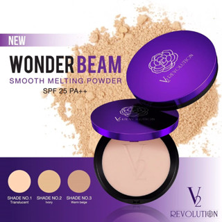 แป้งวีทู V2 Revolution Wonder Beam Smooth Melting Powder SPF…