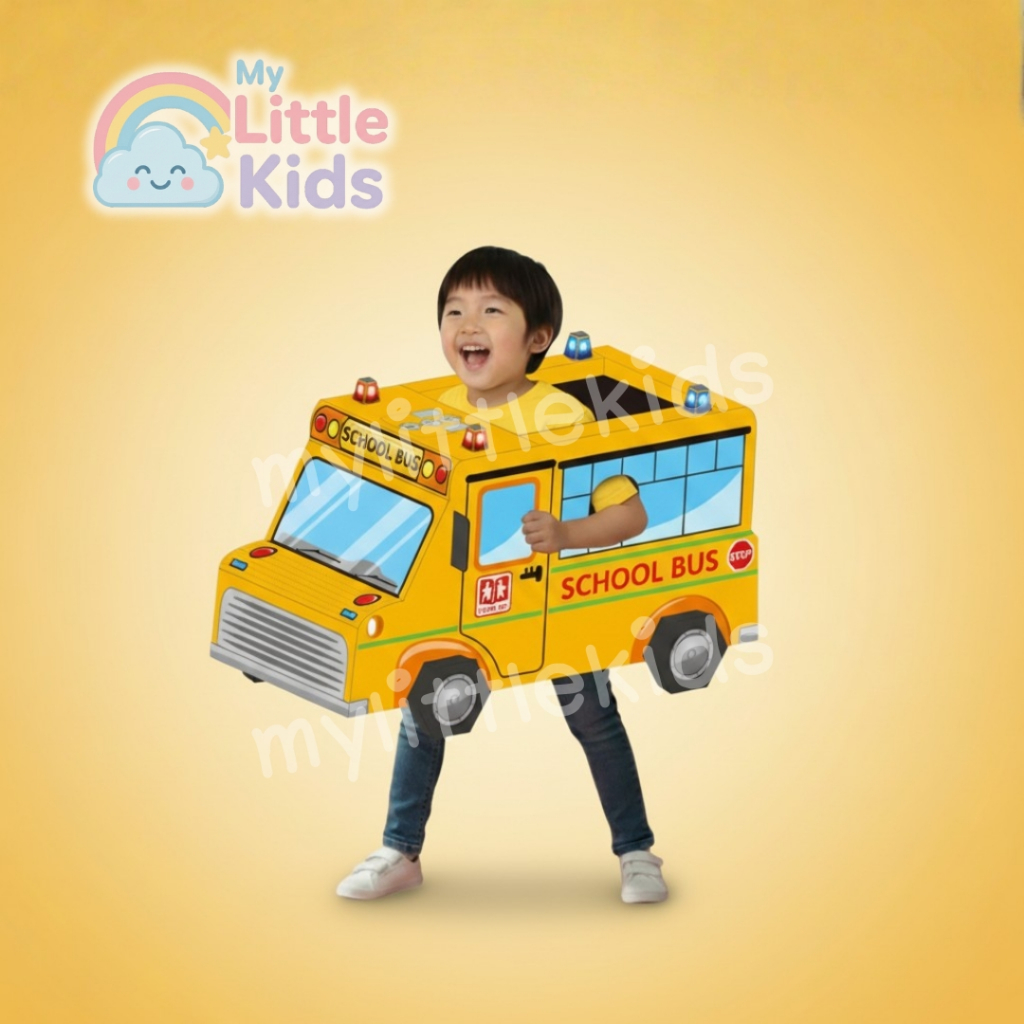 ชุดแฟนซีลังกระดาษ 3มิติ 3D BOX DIY ชุดรถโรงเรียน รถพยาบาล รถตำรวจ ของเล่นกระดาษแข็ง ของเล่นเด็ก