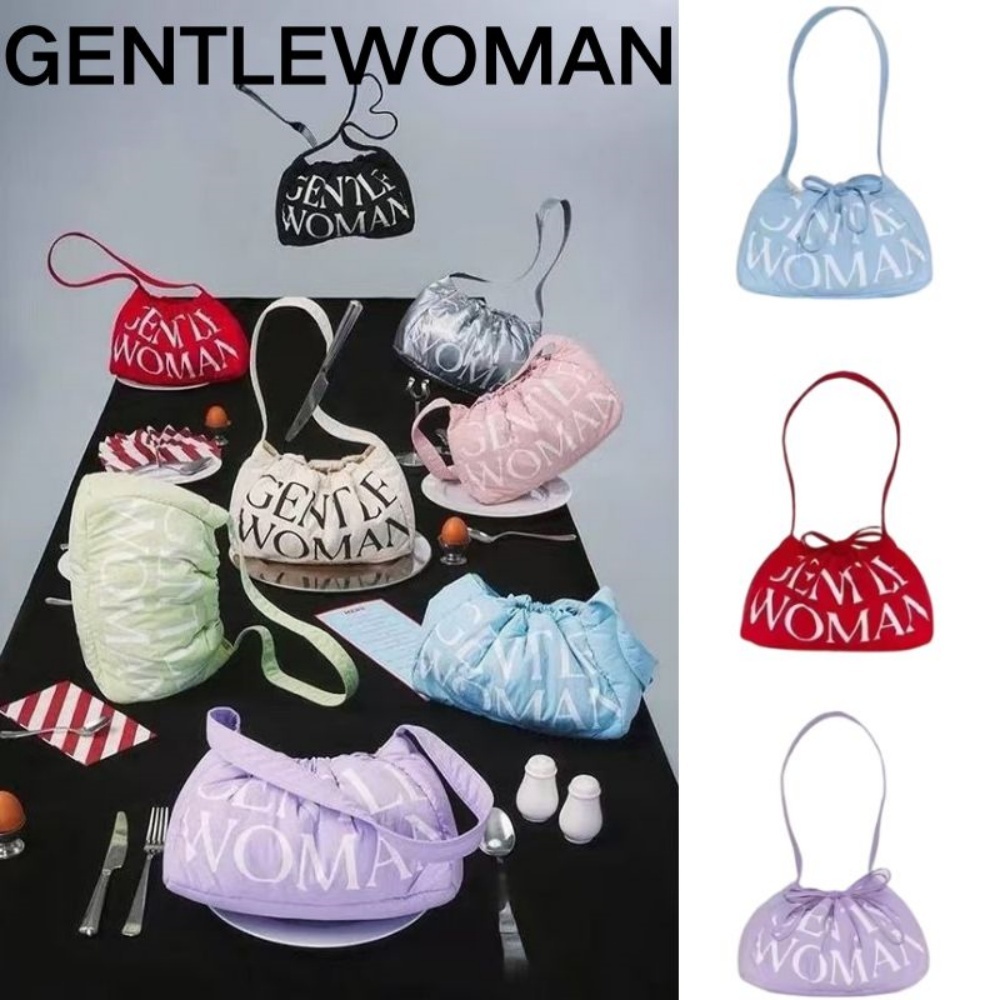 🚚✅พร้อมส่ง!! 💯ของแท้ Gentlewoman Dumpling Bag กระเป๋าเกี๊ยว Drawstring Crossbody กระเป๋าผ้า สไตล์คลาสสิก🥟