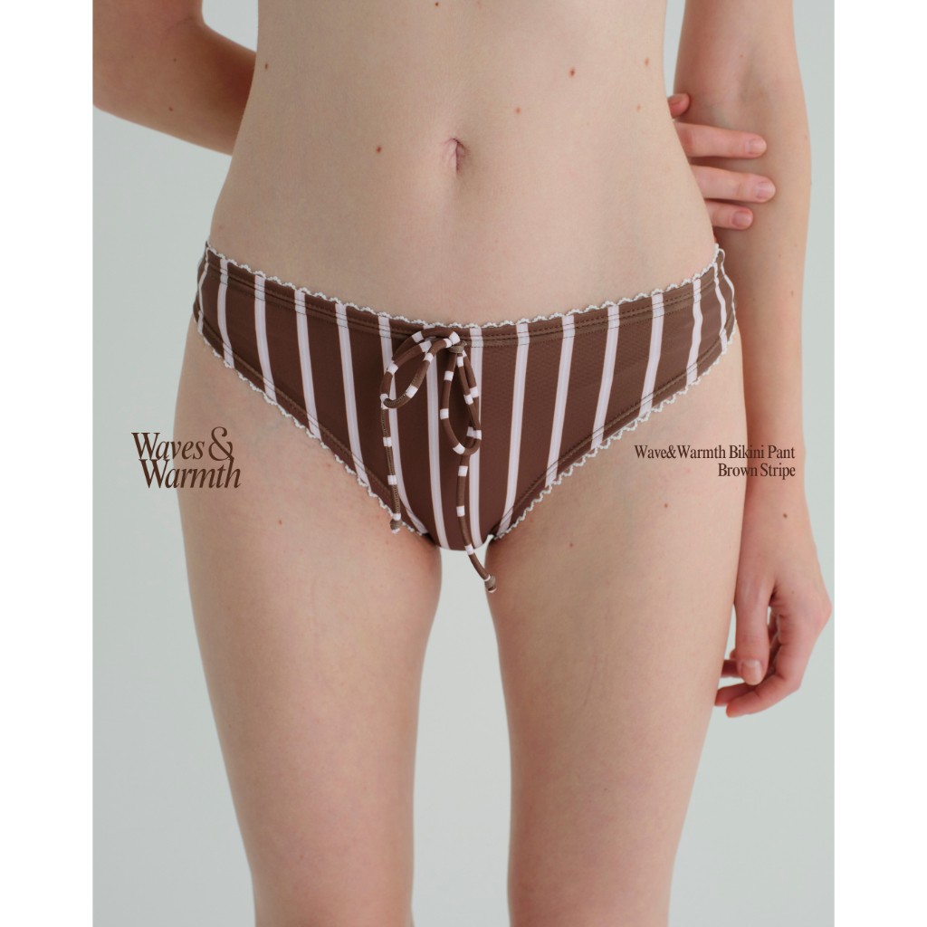 when.we.summer - Waves&Warmth Bikini Pant (-เฉพาะกางเกง-) มีซับใน เก็บสะโพกอย่างดี **สินค้าพร้อมส่ง**