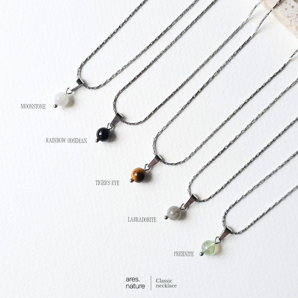 ares.nature - สร้อยคอ หินแท้ รุ่น Classic สร้อยสายมู เลือกหินเองได้