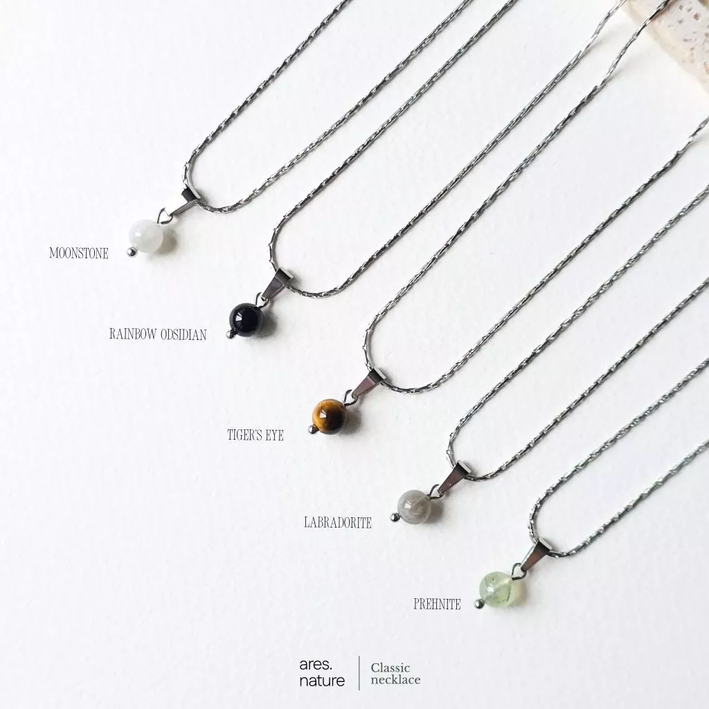 ares.nature - สร้อยคอ หินแท้ รุ่น Classic สร้อยสายมู เลือกหินเองได้