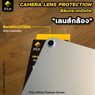 🔥NEW! iFilm ฟิล์มกันรอย เลนส์กล้อง Ring For ipad Pro 2024 Air 7 6 5 Gen 11 10 ฟิล์ม กล้อง วง Lens Aluminum Camera ไอแพด