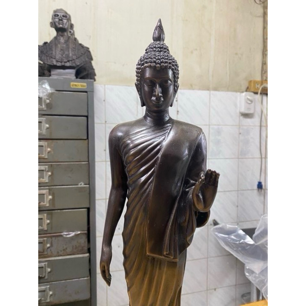 พระบูชา25พุทธศตวรรษ พระ25พุทธศตวรรษ ทองเหลือง องค์ยืน