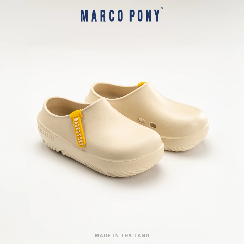 Marco Pony รองเท้าแตะ รองเท้าแตะผู้หญิงกันลื่น พื้นหนา 3.5 ซม กันน้ำ นุ่มใส่สบาย MH9027
