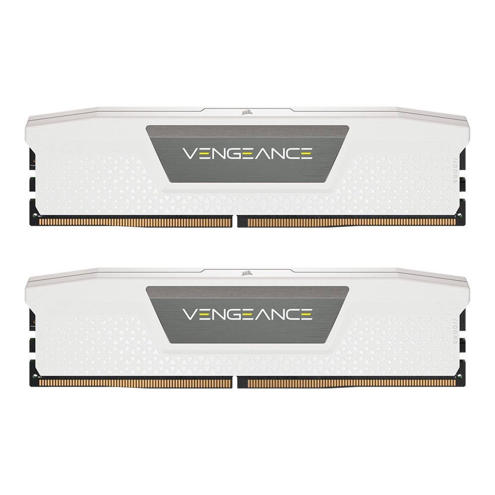 RAM (หน่วยความจำ) 32GB (16GBx2) DDR5 5200MHz CORSAIR VENGEANCE DDR5 (INTEL READY) (WHITE)