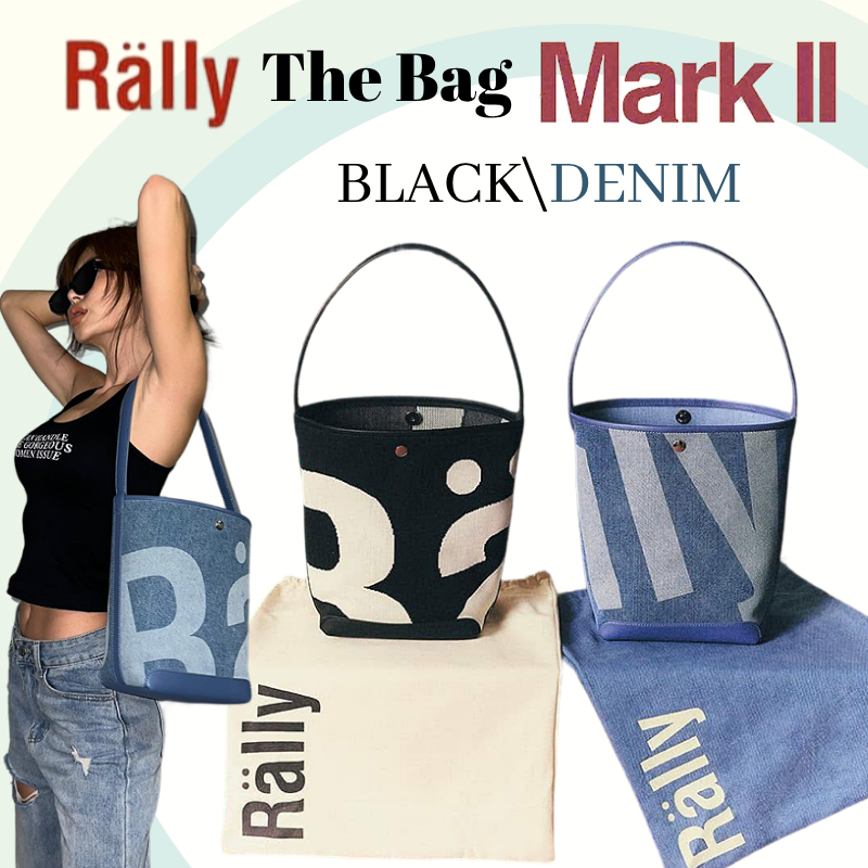 🔥🛒𝗥𝗮𝗹𝗹𝘆 𝗧𝗵𝗲 𝗕𝗮𝗴 MARK II 2 colors Rally Movement Bucket Bag กระเป๋าถังลายโลโก้