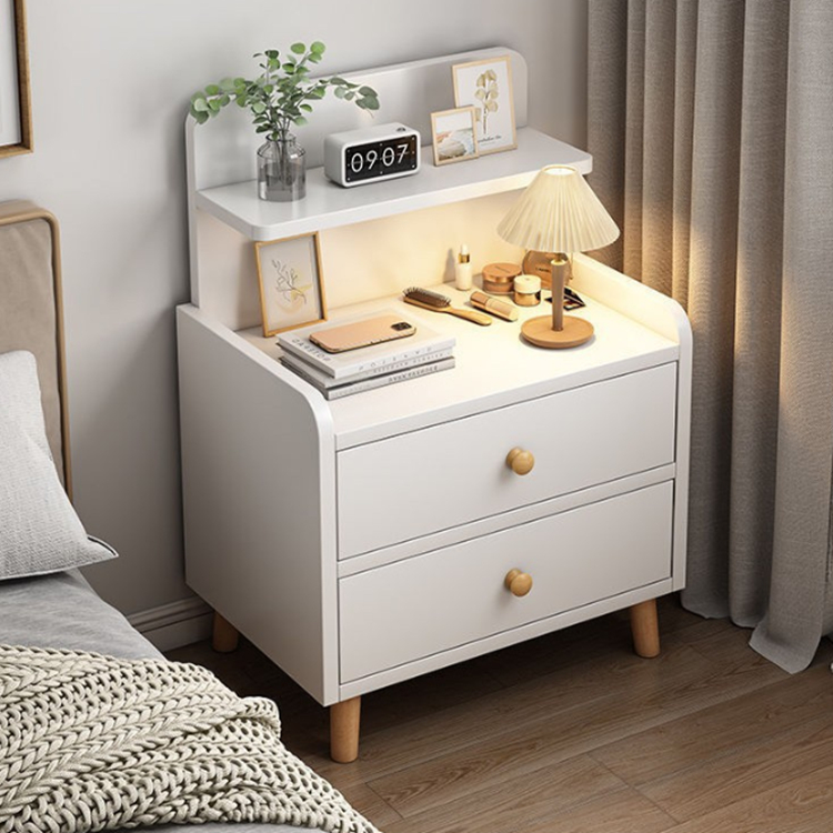 🛵Sp โต๊ะข้างเตียง ตู้ข้างโฟซา (เฉพาะโต๊ะ ไม่รวมโคมไฟ) ชั้นวางของข้างที่นอน ห้องรับแขก F 1150