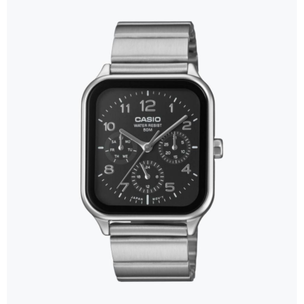 Casio Standard นาฬิกาข้อมือผู้ชาย สายสแตนเลส รุ่น MTP-M306D-1A MTP-M306D-2A MTP-M306D-7A ของแท้ ใหม่