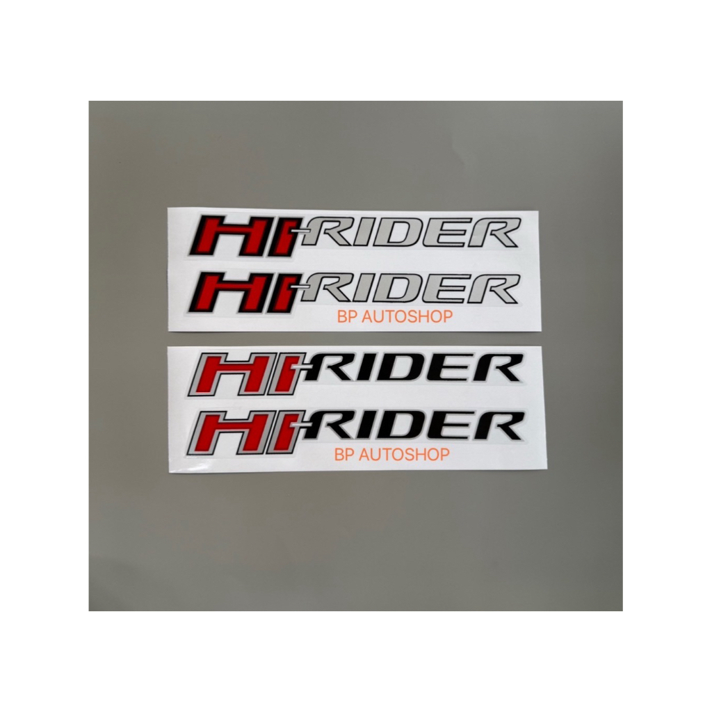 สติ๊กเกอร์ HI-RIDER ติดข้างท้ายกระบะรถ FORD RANGER ปี2012-2014 (มีให้เลือก 2 สี) ราคาต่อคู่