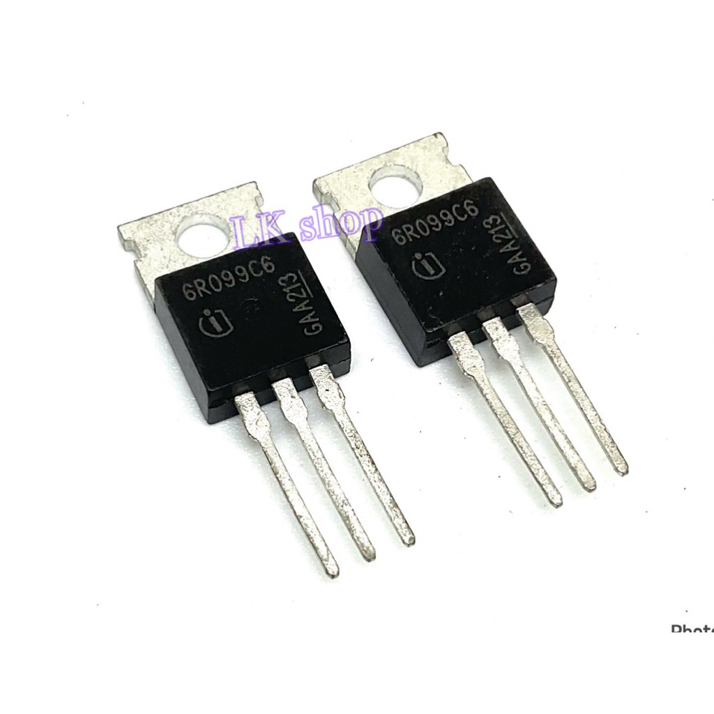 6R099C6 ทรานซิสเตอร์ MOSFET 38A 600V  TO-220 มอสเฟต ราคา1ตัว