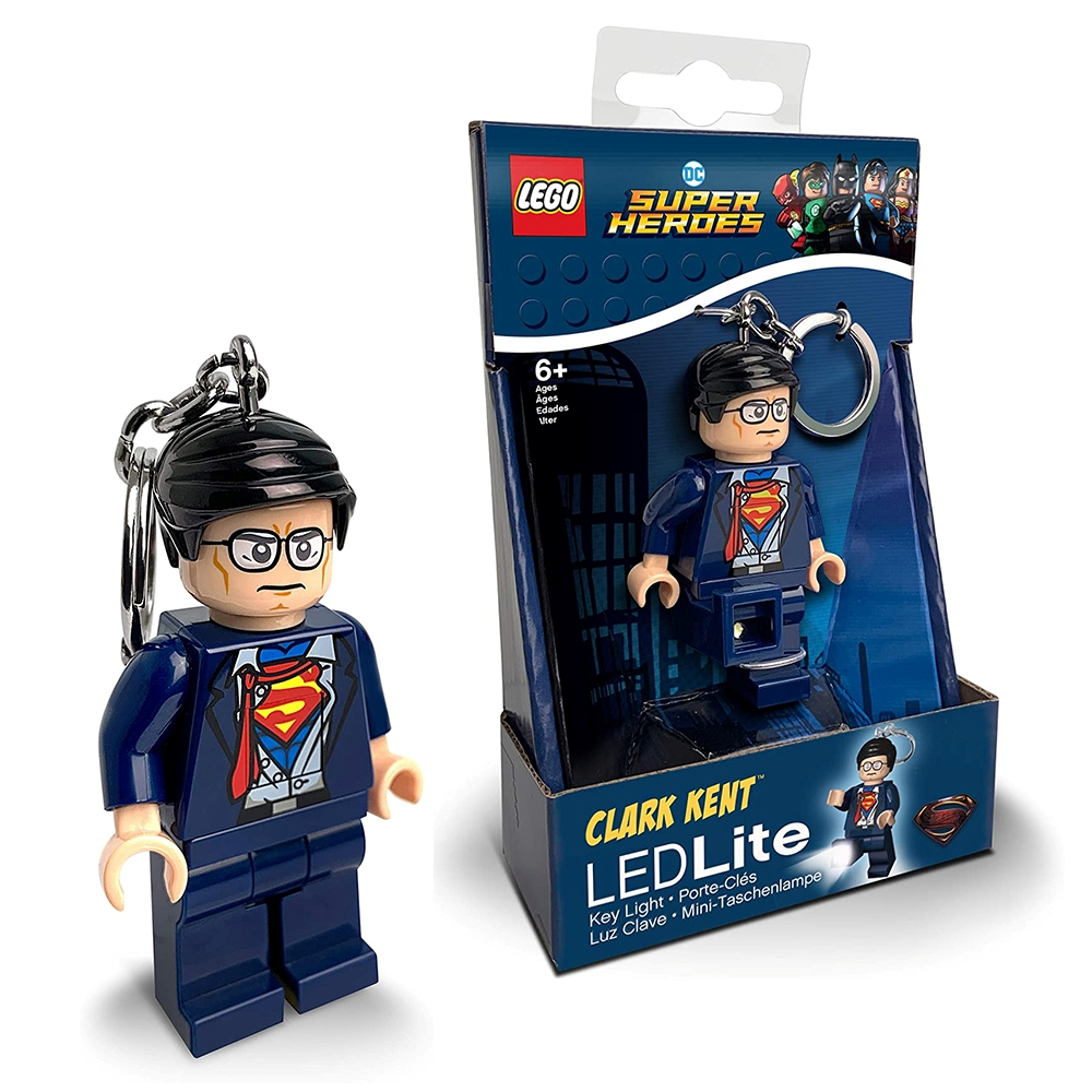 LEGO พวงกุญแจ ไฟฉาย เลโก้ มินิฟิกเกอร์ ซุปเปอร์แมน DC Super Heroes - Superman Clark Kent Key Light ลิขสิทธิ์แท้