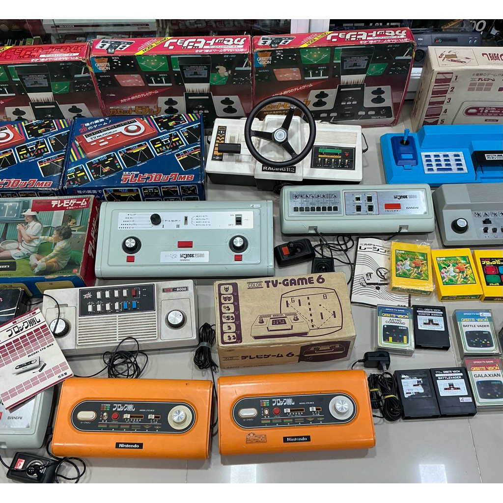 [รวมเครื่องเกมโบราณ] TV Game ญี่ปุ่น 1970s–Early 1980s Nintendo Bandai Jack National Cassette Vision