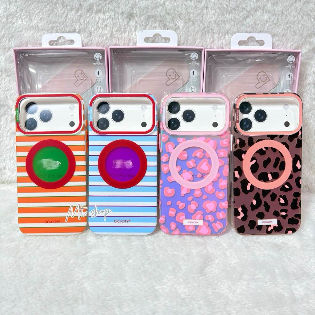 🎉Popphone เคสCICI-TITY ลายเสือดาว รองรับการชาร์จไร้สาย สำหรับรุ่น iP 16promax 17promax