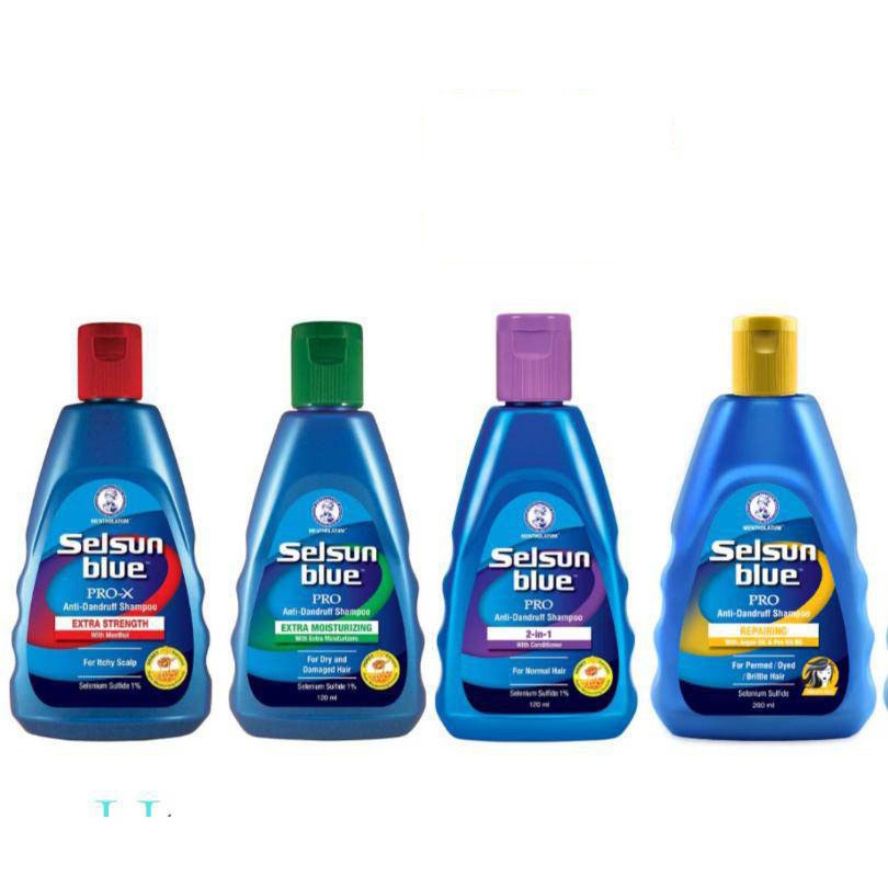 (Exp.2028) 200 ml. Selsun Blue Anti-Dandruff Shampoo 2-in-1 แชมพูเซลซัน