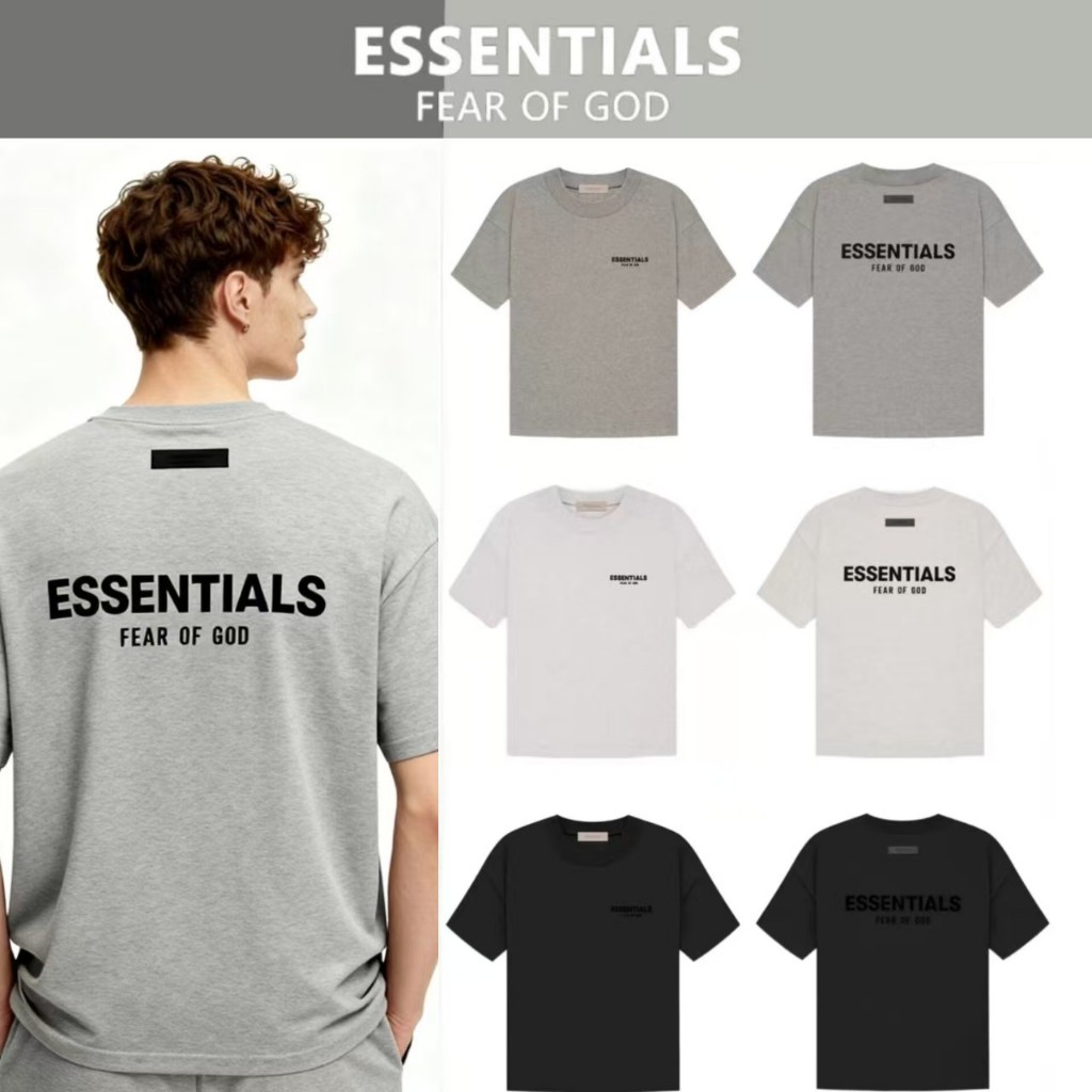 ลดราคา 50% ของแท้ NEW Fear of God Essentials T-Shirt สินค้าพร้อมส่ง(SS22)