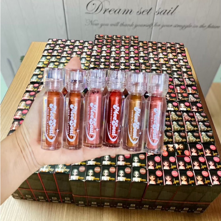 สีขายดี ลิปMeeSoul ลิปแมท ลิปเมทัลลิค ลิปสติก กันน้ำ ติดทน ไม่ติดแมส - รูปที่ 6