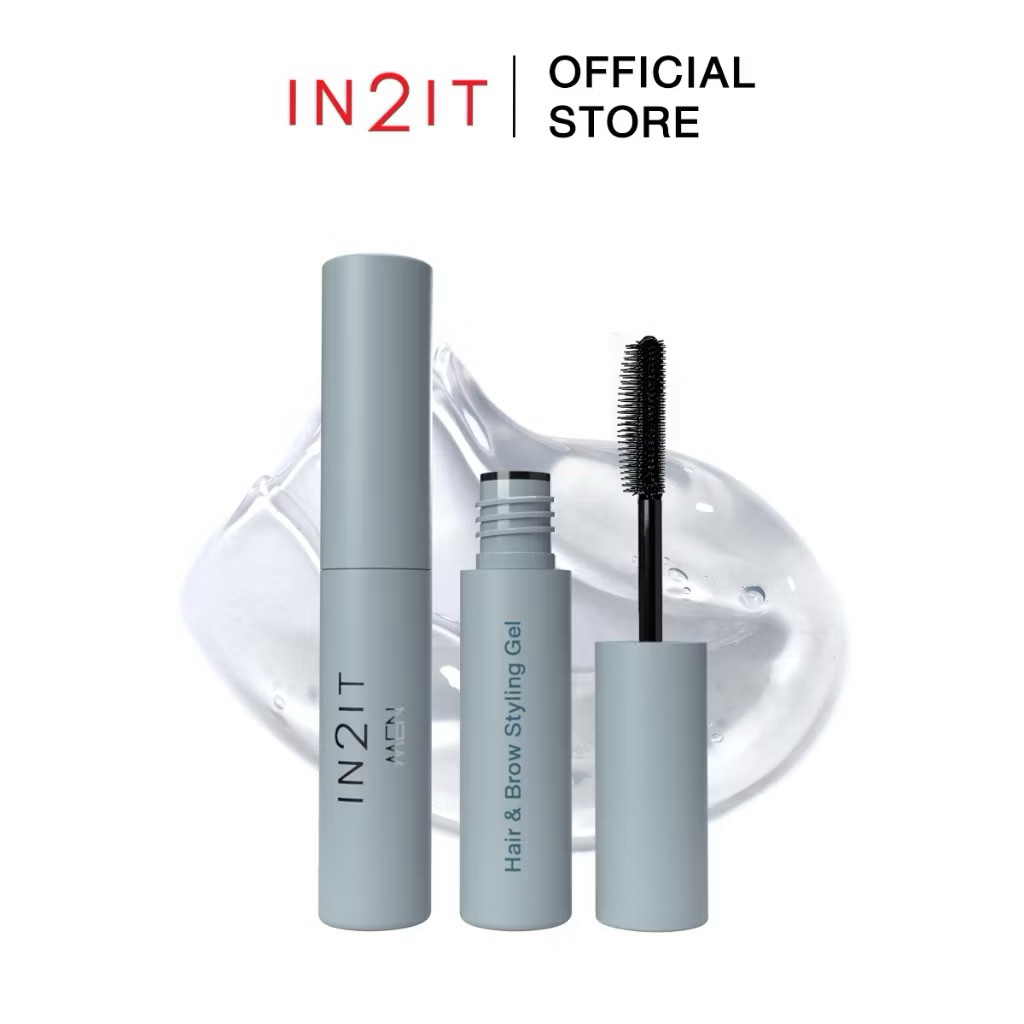 IN2IT MEN HAIR & BROW STYLING GEL - มาสคาร่าปัดคิ้ว เปลี่ยนสีผม พร้อมบำรุง [MHBG]